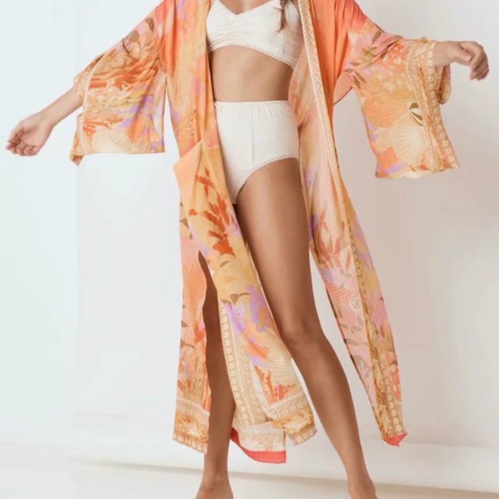 Bohemian Enchanted Mermaid Kimono Duster NEW! - Picture 12 of 13